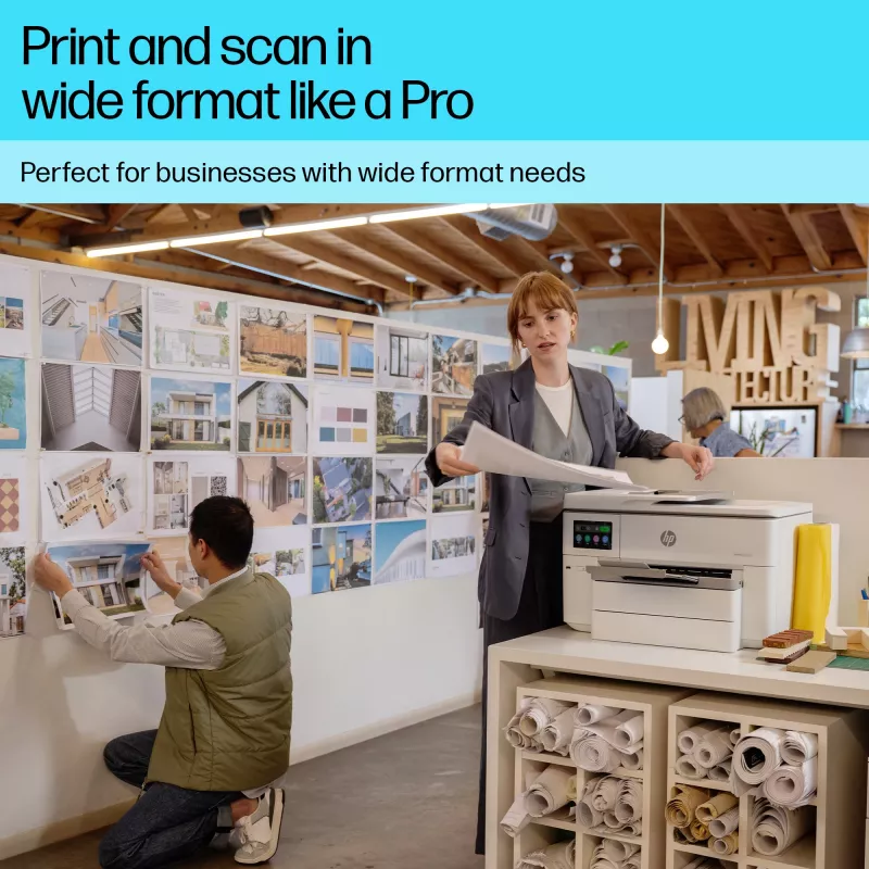HP OfficeJet Pro 9730e belaidis viskas viename spalvotas spausdintuvas, Instant Ink; dvipusis spausdinimas