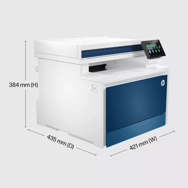 HP Color LaserJet Pro MFP 4302fdw spausdintuvas, lazerinis, spalvotas, 600 x 600 DPI, A4, tiesioginis spausdinimas, mėlyna, balta