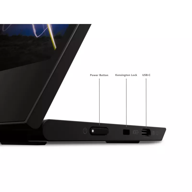 Nešiojamas monitorius Lenovo ThinkVision M15, 39,6 cm (15,6 colių), Full HD, LED, juodas