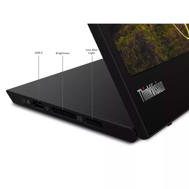 Nešiojamas monitorius Lenovo ThinkVision M15, 39,6 cm (15,6 colių), Full HD, LED, juodas