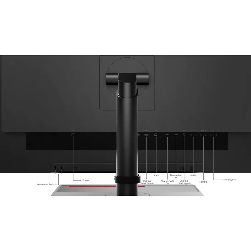Monitorius Lenovo ThinkVision P27u-20, 68,6 cm (27 col.), 3840 x 2160 pikselių, 4K Ultra HD, LED, 6 ms, Juodas