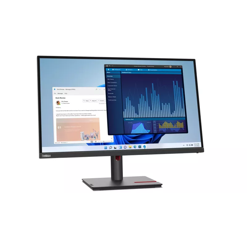Lenovo ThinkVision T27p-30 monitorius 68,6 cm (27 colių) 3840 x 2160 pikselių 4K Ultra HD LED juodas