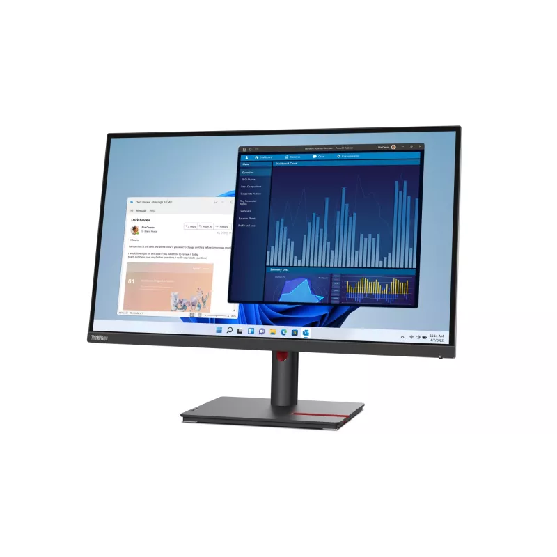 Lenovo ThinkVision T27p-30 monitorius 68,6 cm (27 colių) 3840 x 2160 pikselių 4K Ultra HD LED juodas