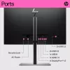 HP E24t G5 FHD lietimui jautrus monitorius, 60,5 cm (23,8 colio), 1920 x 1080 pikselių, Full HD, LCD, 5 ms, juodas