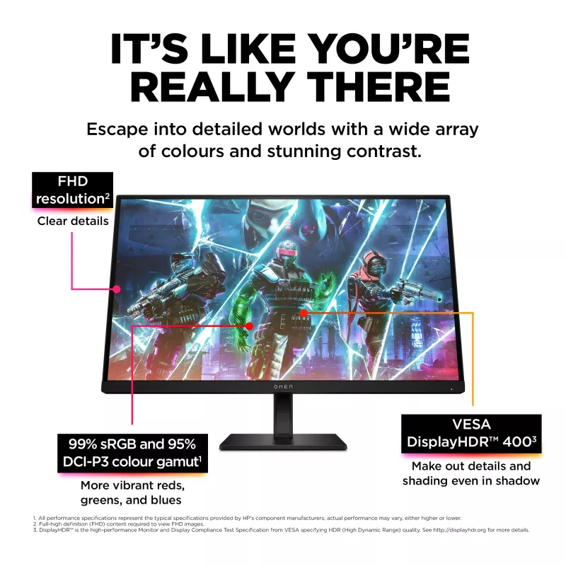OMEN by HP 27 colių FHD 240 Hz žaidimų monitorius – OMEN 27s