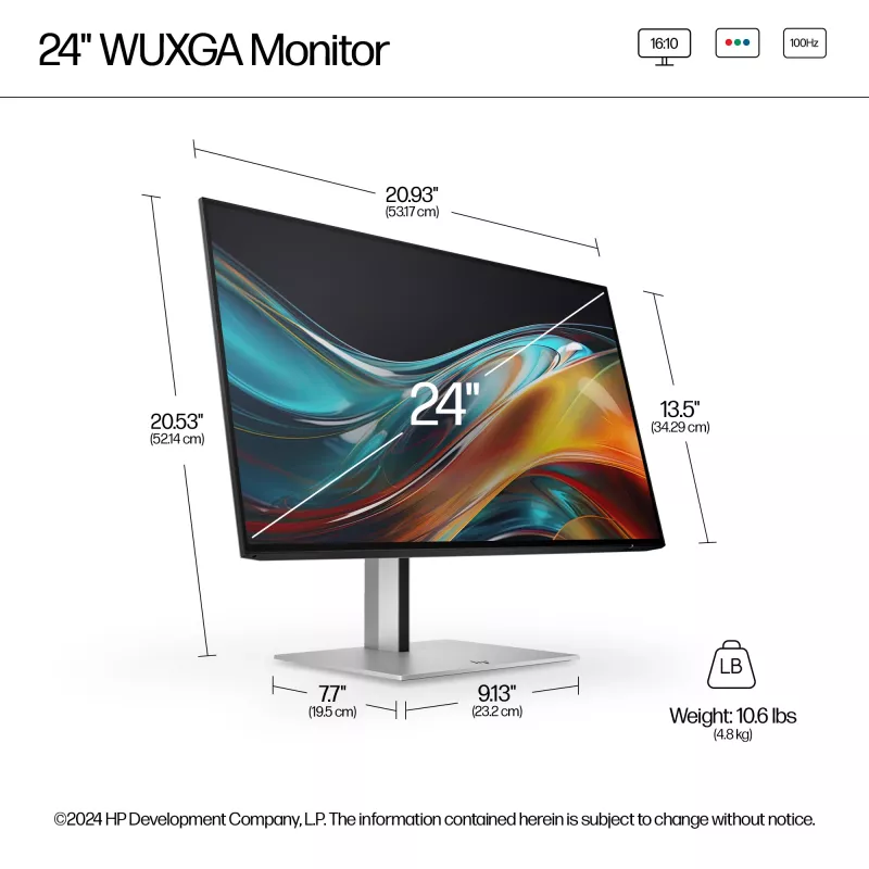 Monitorius HP Series 7 Pro 24 colių WUXGA LCD 1920 x 1200