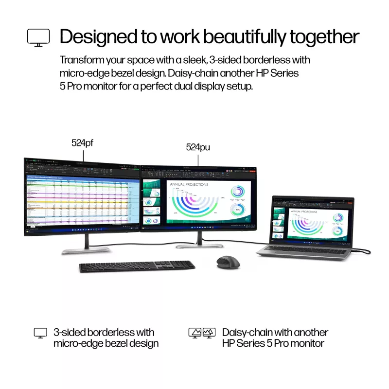 HP Series 5 Pro 23.8 col. FHD USB-C monitoras - 524pu