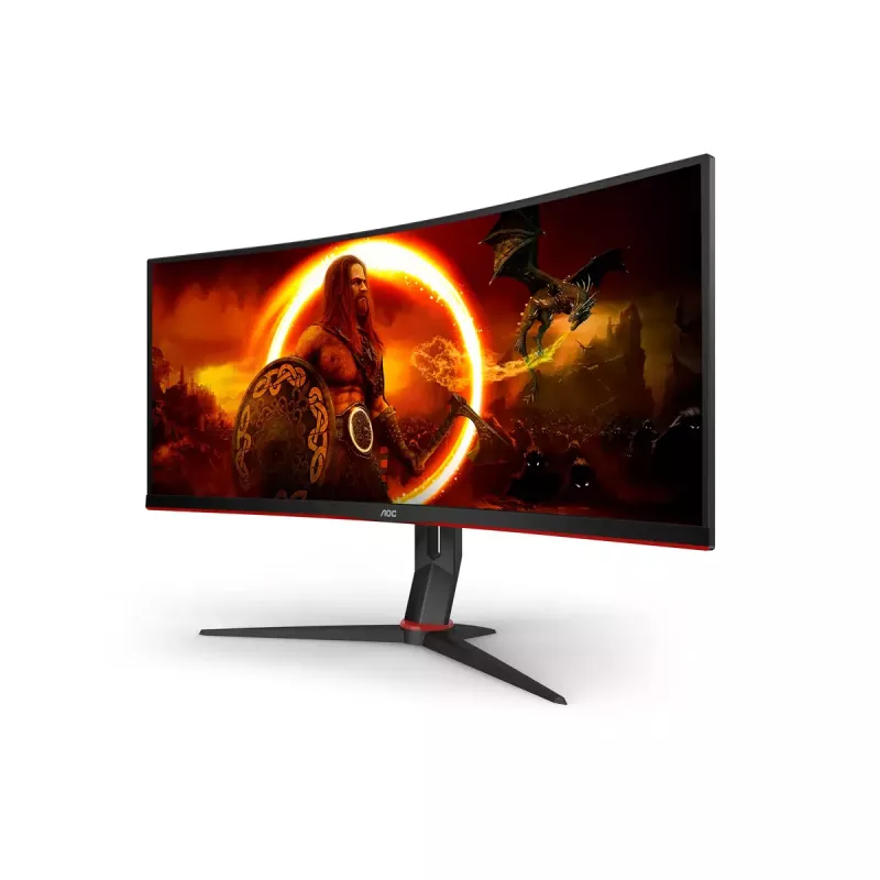 34 colių AOC CU34G2XP/BK VA monitorius, 3440×1440, 21:9, 180 Hz, 1 ms, 2×HDMI, juodas
