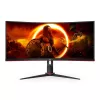 34 colių AOC CU34G2XP/BK VA monitorius, 3440×1440, 21:9, 180 Hz, 1 ms, 2×HDMI, juodas