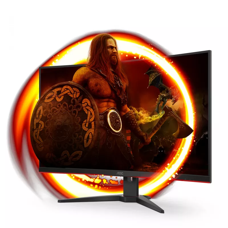 AOC G2 C32G2ZE/BK monitorius 80 cm (31,5 colio) 1920 x 1080 pikselių Full HD LED Juodas, Raudonas