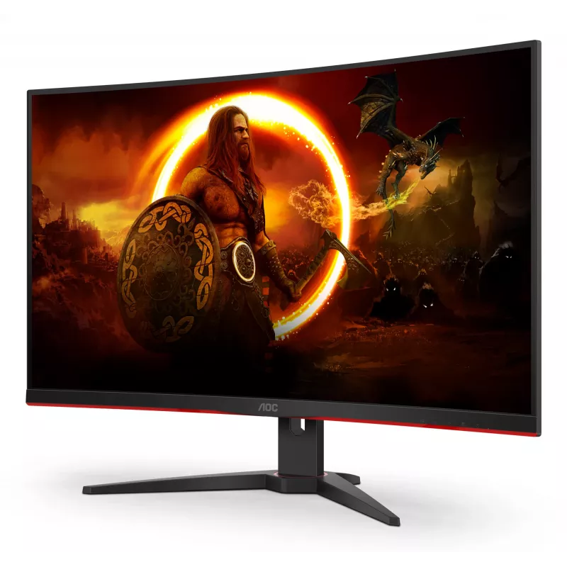 AOC G2 C32G2ZE/BK monitorius 80 cm (31,5 colio) 1920 x 1080 pikselių Full HD LED Juodas, Raudonas