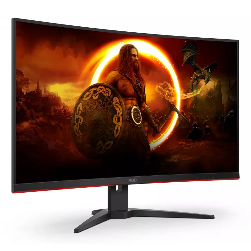 AOC G2 C32G2ZE/BK monitorius 80 cm (31,5 colio) 1920 x 1080 pikselių Full HD LED Juodas, Raudonas