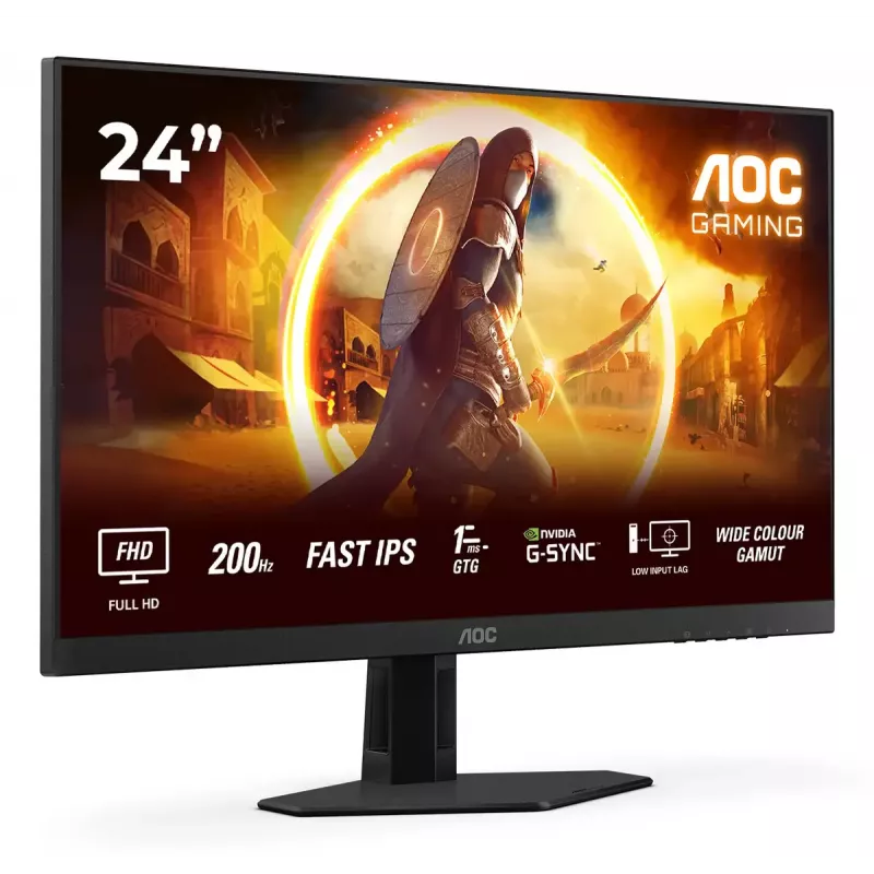 AOC G4 24G4HRE žaidimų monitorius 60,5 cm (23,8 colio) 1920 x 1080 pikselių Full HD LED juodas, raudonas