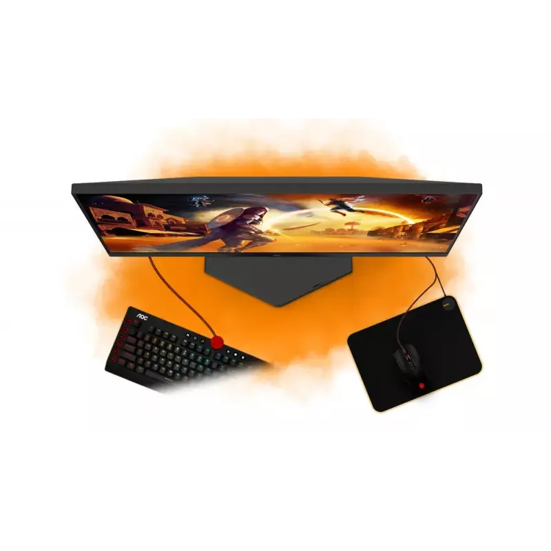 AOC G4 24G4HRE žaidimų monitorius 60,5 cm (23,8 colio) 1920 x 1080 pikselių Full HD LED juodas, raudonas