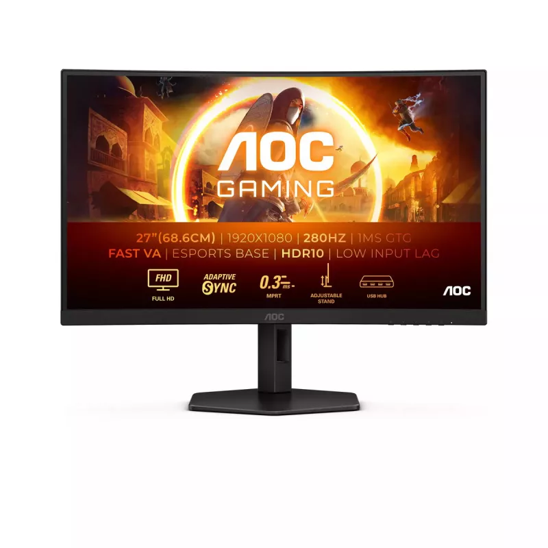 AOC G4 C27G4ZXU kompiuterio monitorius 68,6 cm (27 col.) 1920 x 1080 pikselių Full HD LED juodas