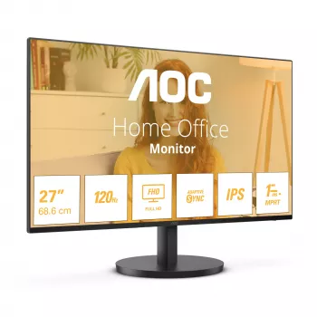 AOC B3 27B3HA2 kompiuterio monitorius 68,6 cm (27 col.) 1920 x 1080 pikselių Full HD LED juodas