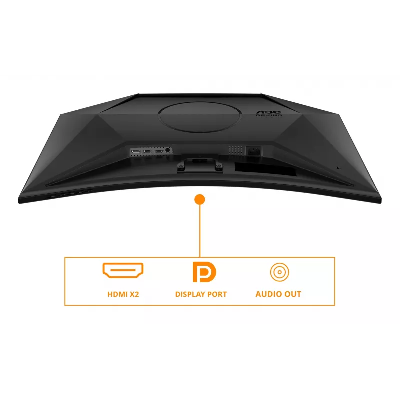 AOC G4 CQ32G4VE monitorius 80 cm (31,5 col.) 2560 x 1440 pikselių Quad HD LCD juodas, pilkas