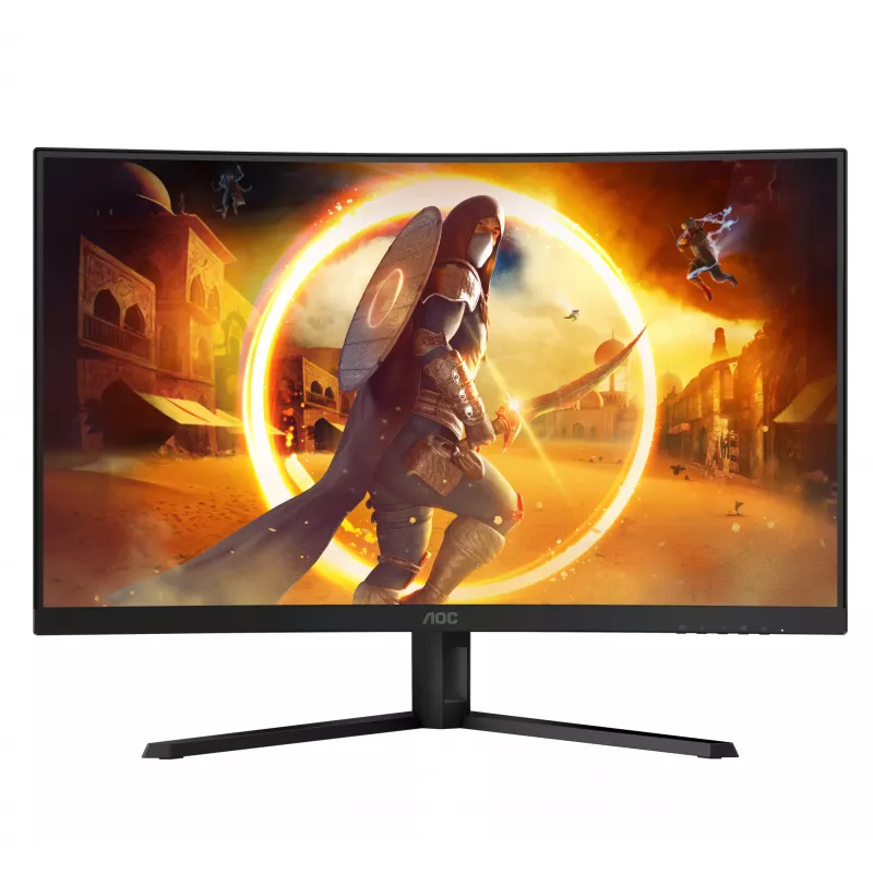 AOC G4 CQ32G4VE monitorius 80 cm (31,5 col.) 2560 x 1440 pikselių Quad HD LCD juodas, pilkas