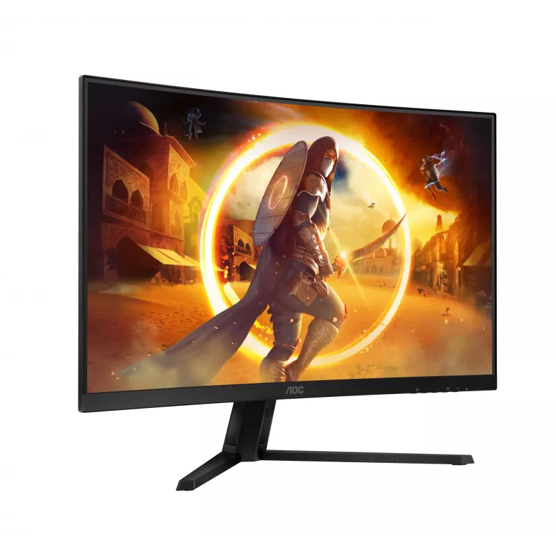 AOC G4 CQ32G4VE monitorius 80 cm (31,5 col.) 2560 x 1440 pikselių Quad HD LCD juodas, pilkas