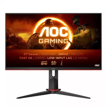 AOC G2 27G2ZN3/BK 27 colių Full HD LCD žaidimų monitorius, juodas/raudonas