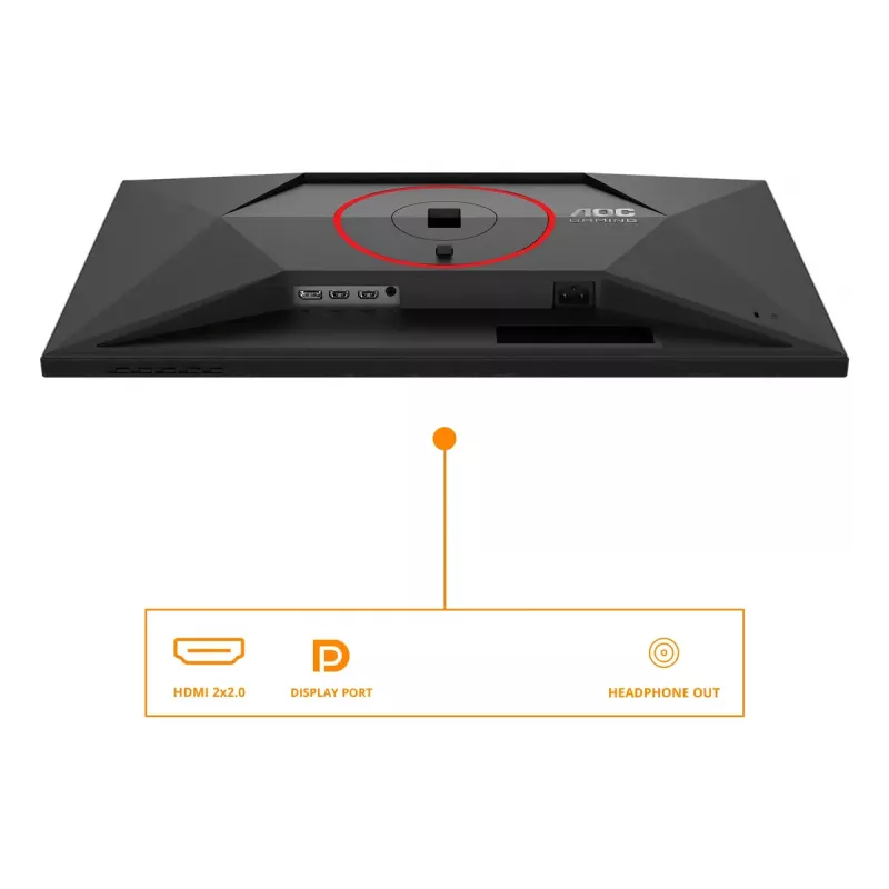 AOC G4 Q27G4ZR monitorius 68,6 cm (27 colių) 2560 x 1440 pikselių QHD LED juodas, raudonas