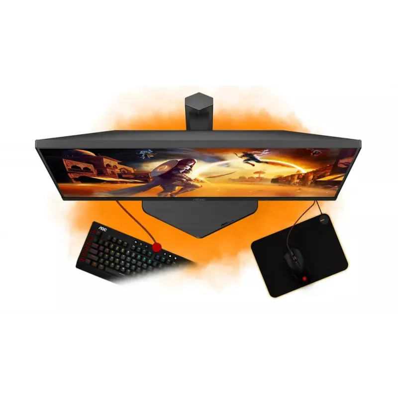 AOC G4 Q27G4ZR monitorius 68,6 cm (27 colių) 2560 x 1440 pikselių QHD LED juodas, raudonas