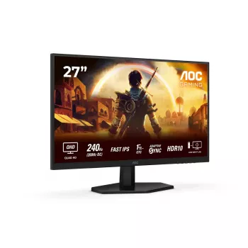 AOC G4 Q27G42ZE 27 colių QHD Fast IPS monitorius, 240 Hz (260 Hz OC), 1 ms GtG, G-Sync Compatible, HDR10