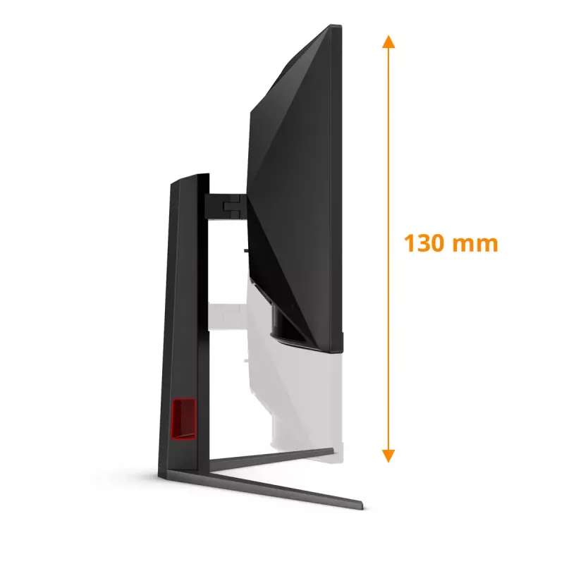 AOC G4 CU34G4 monitorius 86,4 cm (34 colių) 3440 x 1440 pikselių Wide Quad HD LED juodas, raudonas