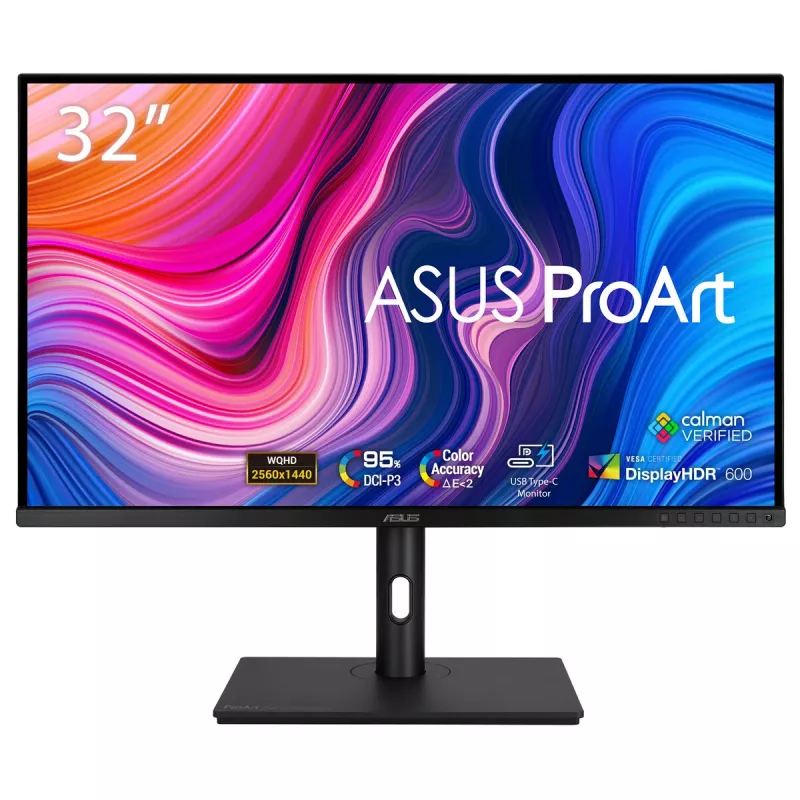 ASUS ProArt PA328CGV monitor kompiuterinis 81,3 cm (32 col.) 2560 x 1440 pikselių Wide Quad HD juodas