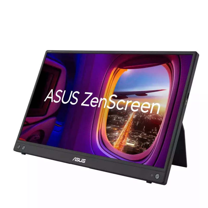 Nešiojamas monitorius ASUS MB16AHV 15,6 colio Full HD IPS 1920 x 1080, 250 cd/m², 5 ms, USB-C PD 15W, mini HDMI, pasvirimas 15–35°