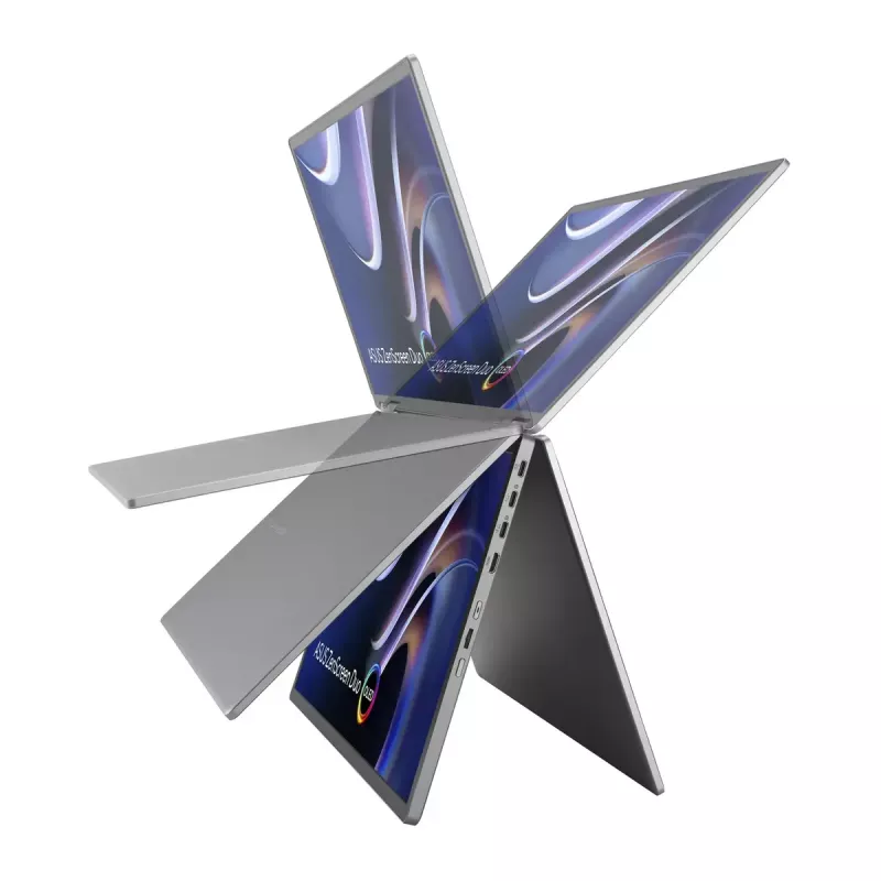 ASUS ZenScreen Duo OLED MQ149CD nešiojamas monitorius 35,6 cm (14 colių) 1920 x 1200 WUXGA sidabrinis