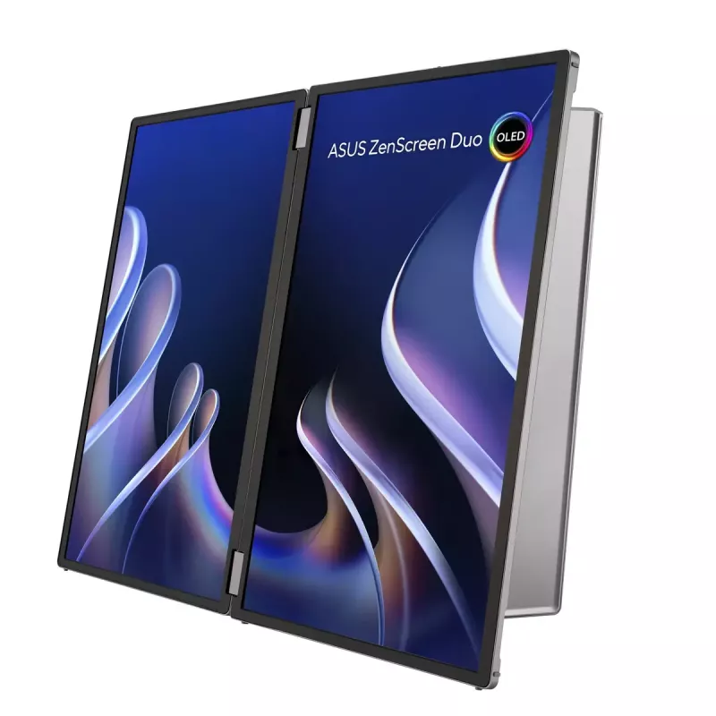 ASUS ZenScreen Duo OLED MQ149CD nešiojamas monitorius 35,6 cm (14 colių) 1920 x 1200 WUXGA sidabrinis