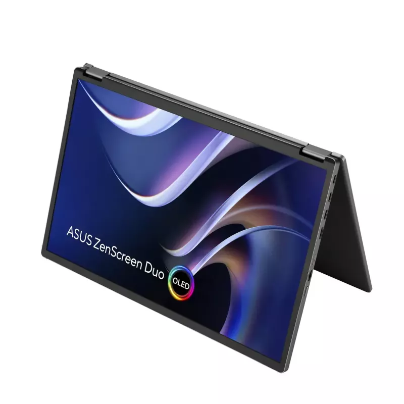 ASUS ZenScreen Duo OLED MQ149CD nešiojamas monitorius 35,6 cm (14 colių) 1920 x 1200 WUXGA sidabrinis