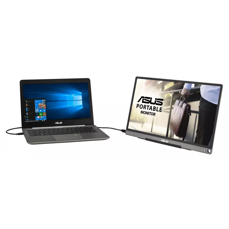 ASUS ZenScreen MB16ACE monitor 39,6 cm (15,6 colio) 1920 x 1080 pikselių Full HD LED pilkas
