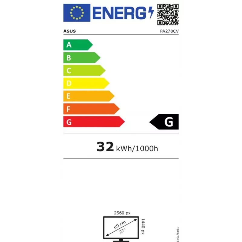 ASUS ProArt PA278CV monitor 68.6 cm (27 coliai) 2560 x 1440 pikselių Quad HD LED juodas