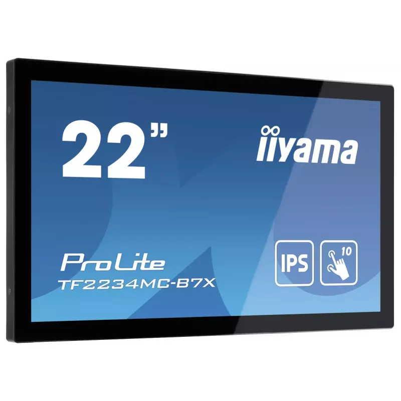 iiyama ProLite TF2234MC-B7X monitor kompiuteriui 54,6 cm (21,5 col.) 1920 x 1080 pikselių Full HD LED jutiklinis Multi-user Juodas