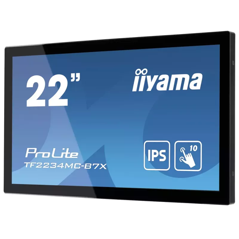 iiyama ProLite TF2234MC-B7X monitor kompiuteriui 54,6 cm (21,5 col.) 1920 x 1080 pikselių Full HD LED jutiklinis Multi-user Juodas