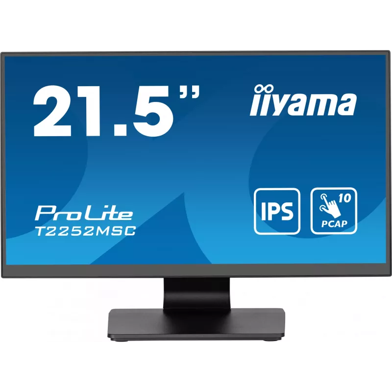 Monitorius iiyama ProLite T2252MSC-B2 54,6 cm (21,5 col.) Full HD LCD jutiklinis juodas