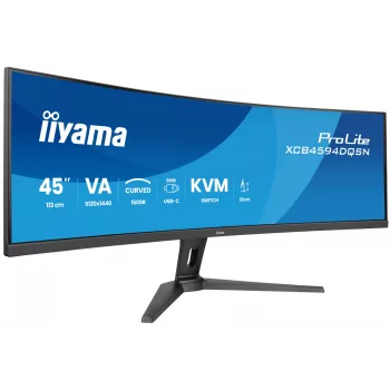 iiyama G-MASTER 45 inch LCD lenktas versl. UWQHD kompiuterio monitorius 113 cm (44.5 inch) 5120 x 1440 pikselių Dual QHD LED juodas