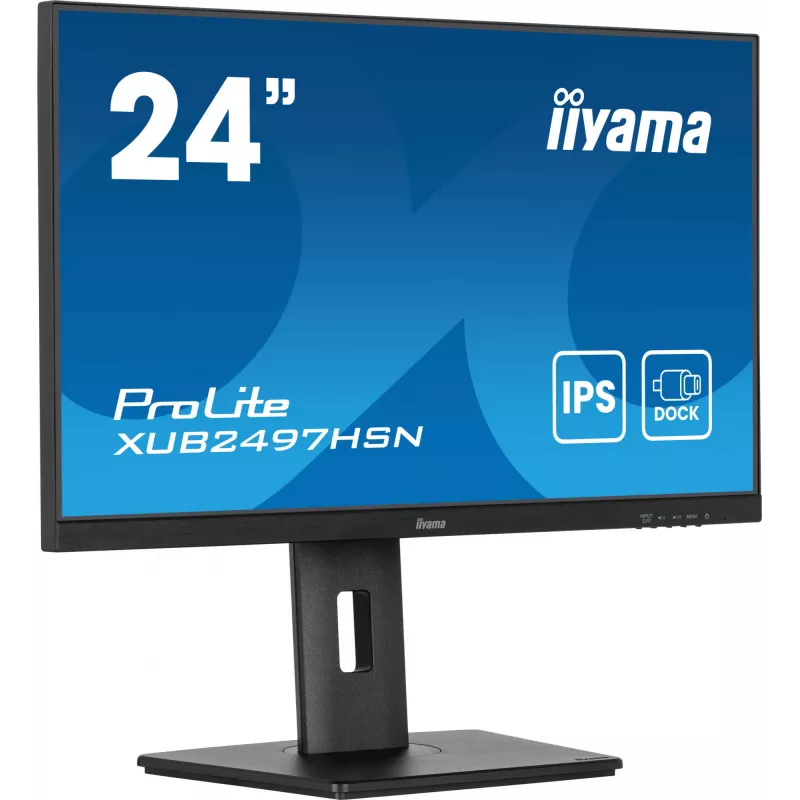 Monitorius iiyama ProLite XUB2497HSN-B2 23.8 colių Full HD LED IPS su USB-C dokstote