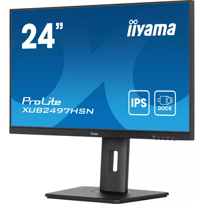 Monitorius iiyama ProLite XUB2497HSN-B2 23.8 colių Full HD LED IPS su USB-C dokstote
