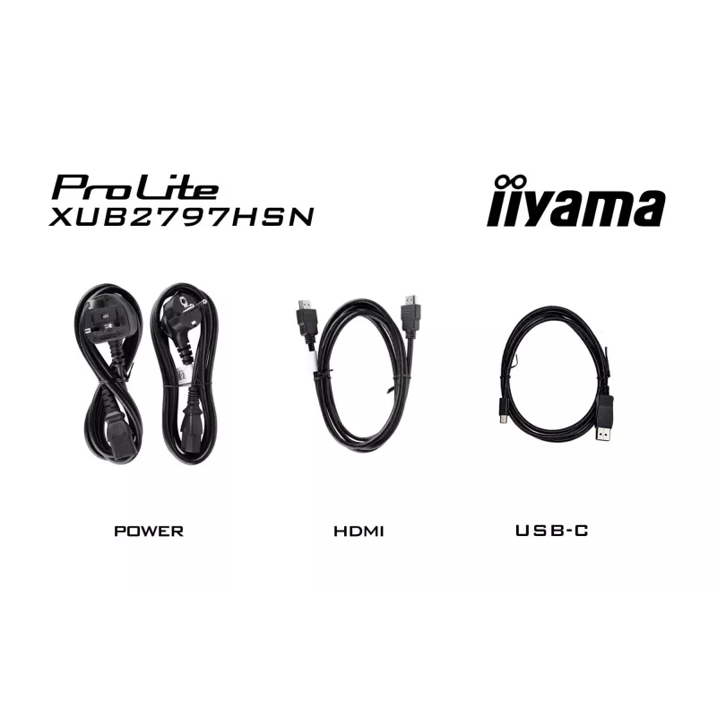 Monitorius iiyama ProLite XUB2797HSN-B2 27 colių Full HD LED IPS USB-C Doku