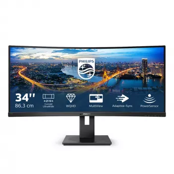 Philips B Line 345B1C/00 monitorius 86,4 cm (34 colių) 3440 x 1440 pikselių Quad HD LCD juodas