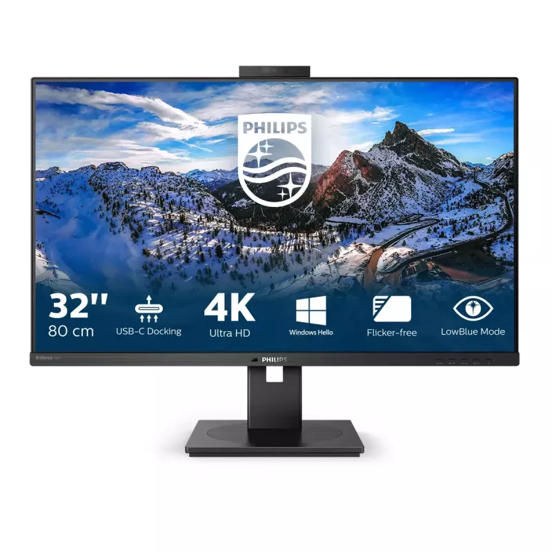 Philips P Line 329P1H/00 kompiuterio monitorius 80 cm (31,5 col.) 3840 x 2160 pikselių 4K Ultra HD LED juodas
