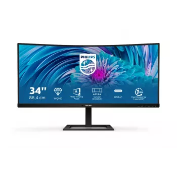 Philips E Line 346E2CUAE/00 monitor 86,4 cm (34 colių) 3440 x 1440 pikselių Wide Quad HD+ LCD juodas