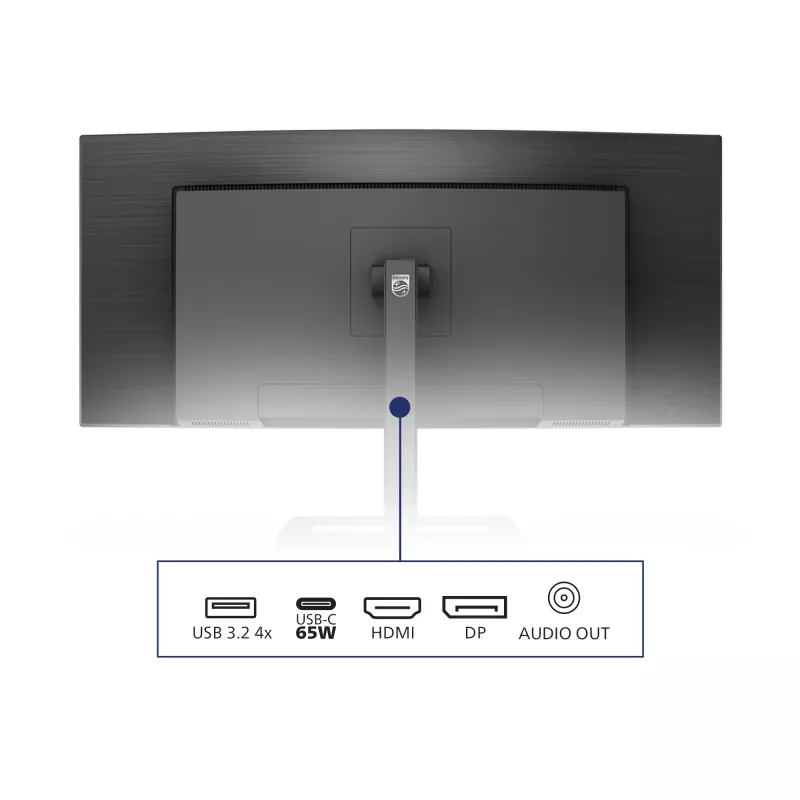 Philips E Line 346E2CUAE/00 monitor 86,4 cm (34 colių) 3440 x 1440 pikselių Wide Quad HD+ LCD juodas