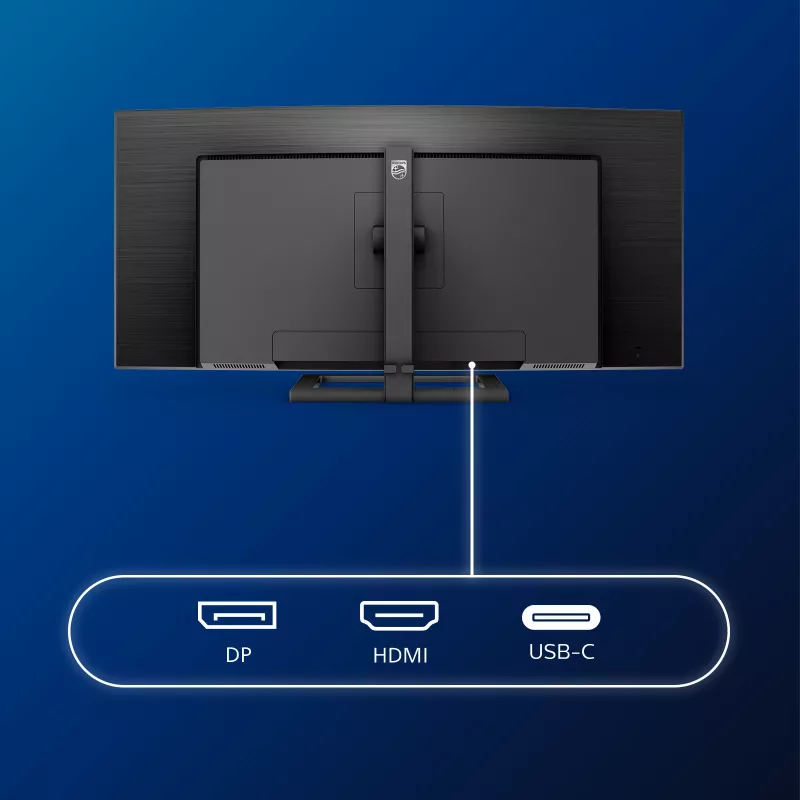 Philips E Line 346E2CUAE/00 monitor 86,4 cm (34 colių) 3440 x 1440 pikselių Wide Quad HD+ LCD juodas