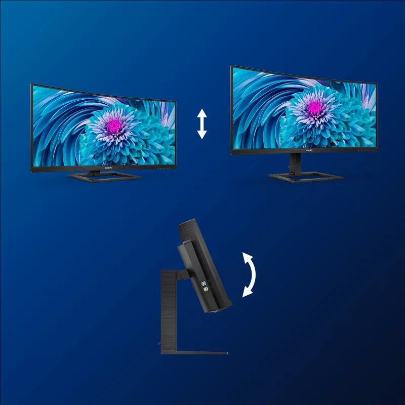 Philips E Line 346E2CUAE/00 monitor 86,4 cm (34 colių) 3440 x 1440 pikselių Wide Quad HD+ LCD juodas