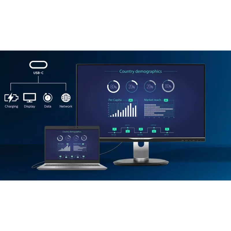 Philips S Line 273S1/00 kompiuterio monitorius 68.6 cm (27 colių) 1920 x 1080 pikselių Full HD LCD juodas