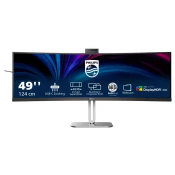 Philips 49B2U6900CH/00 monitor 124 cm (48,8 colio) 5120 x 1440 pikselių Dual QHD LCD juodas